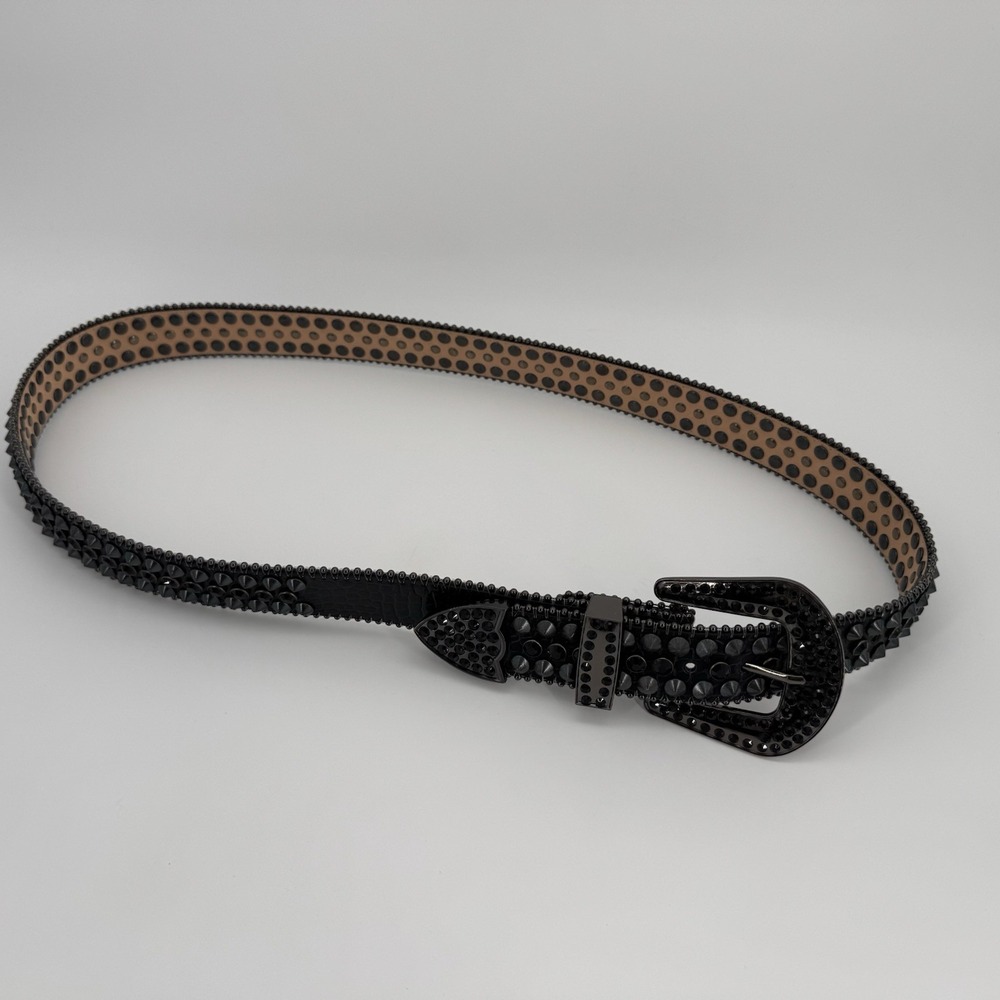 The Hood 108 Size 44 Belt Leather‎ Bling Gemstones Cowboy Cowgirl Belt Western